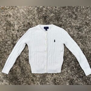 Polo by Ralph Lauren Ivory Cable Knit Cardigan